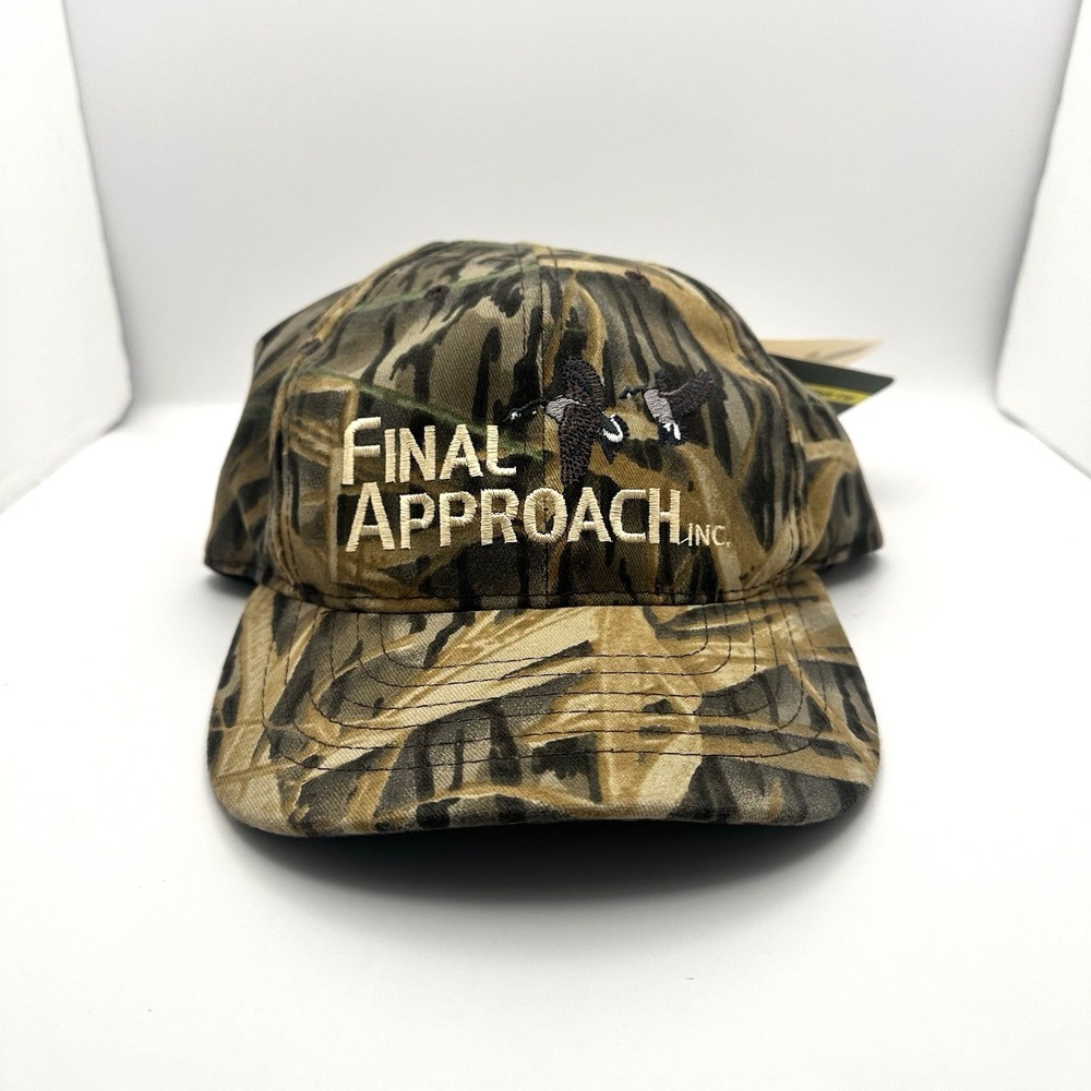 Final Approach Inc Camo Hunting Hat Cap America Duck Snapback Made USA NWT
